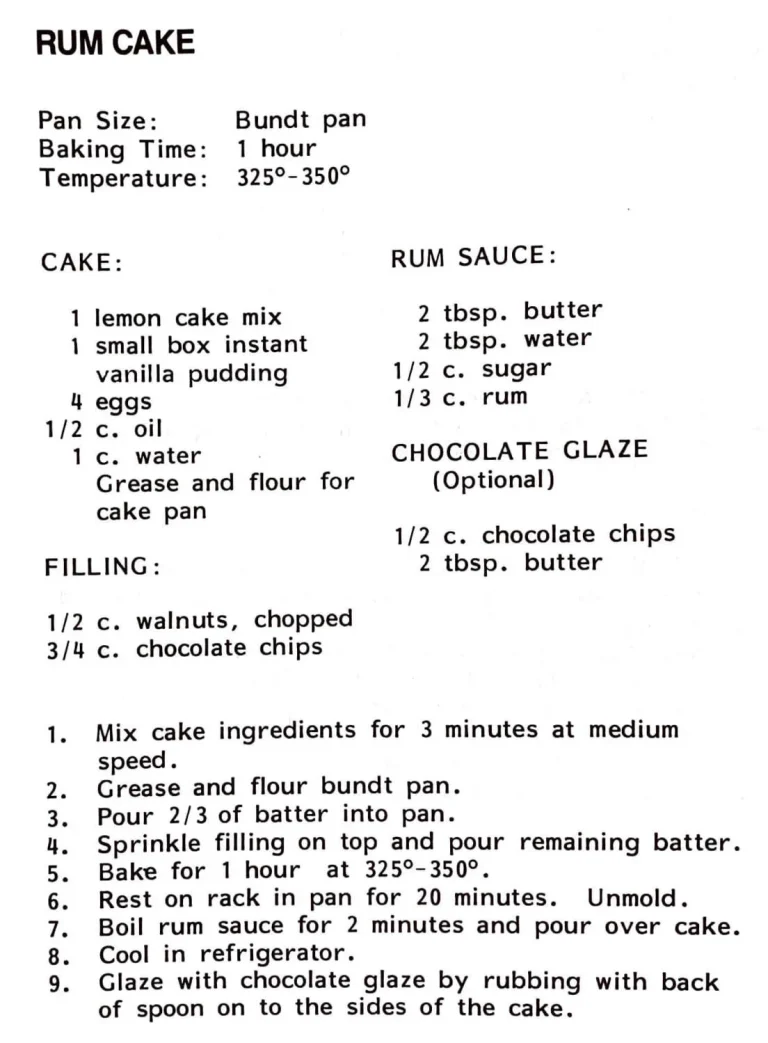 Rum Cake