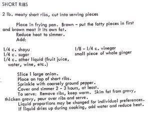Short Ribs
