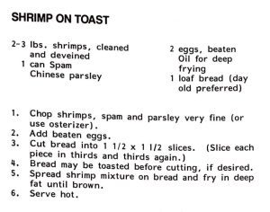 Shrimp on Toast