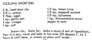 Sizzling Short Ribs