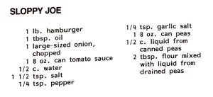 Sloppy Joe