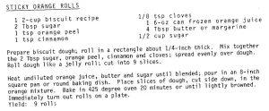 Sticky Orange Rolls