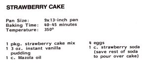 Strawberry Cake
