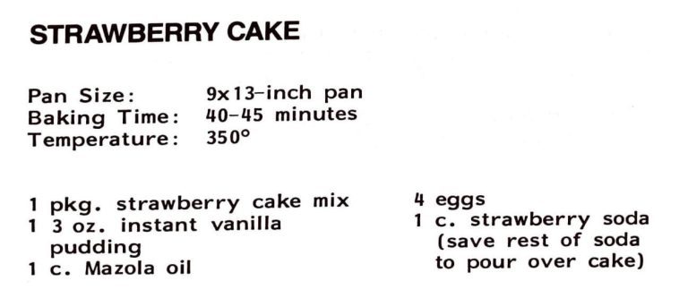 Strawberry Cake