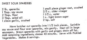 Sweet Sour Spareribs