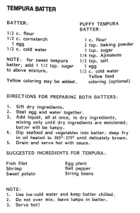 Tempura Batter