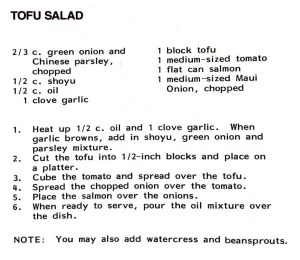 Tofu Salad