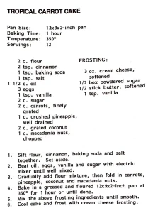 Tropical Carrot Cake