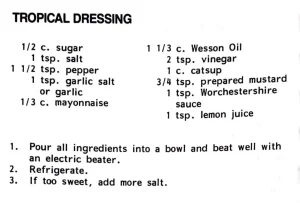 Tropical Dressing