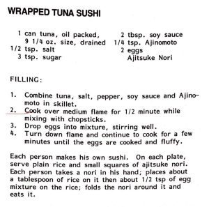 Wrapped Tuna Sushi