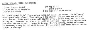 Acorn Squash with Mushrooms