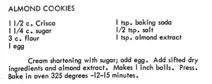 Almond Cookies