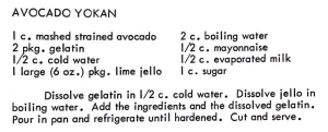Avocado Yokan