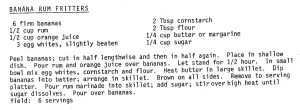 Banana Rum Fritters
