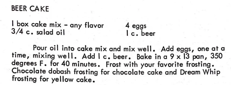Beer Cake