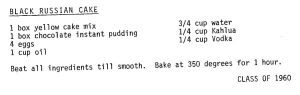 Black Russian Cake