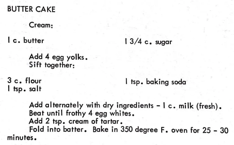 Butter Cake