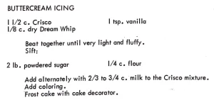Buttercream Icing