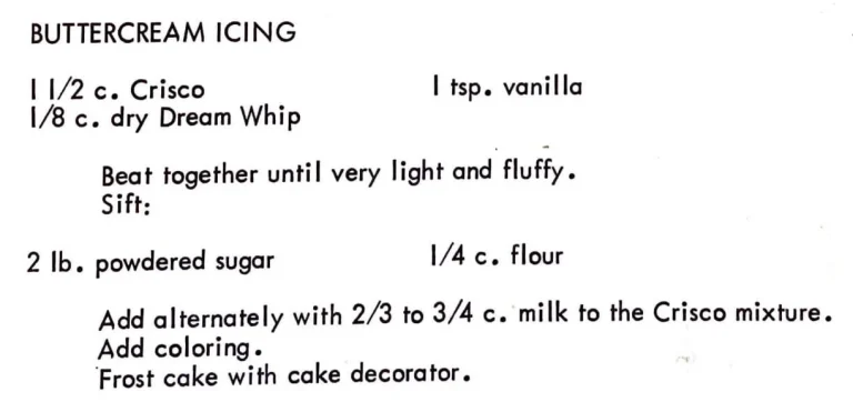 Buttercream Icing