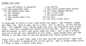 Carrot Nut Cake