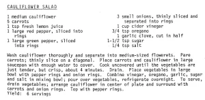 Cauliflower Salad