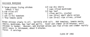 Chicken Marengo