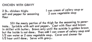 Chicken with Gravy