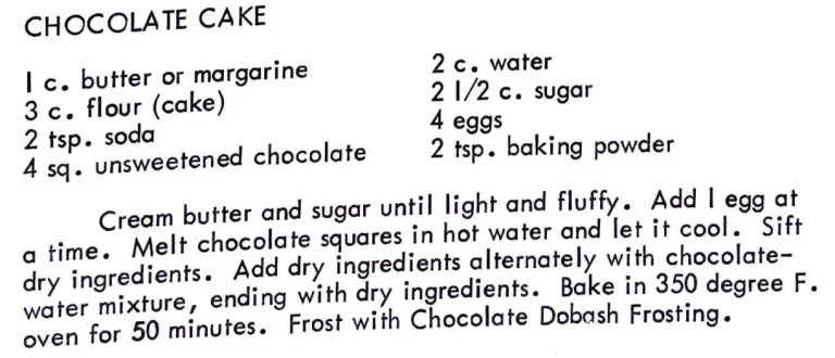 Chocolate Cake