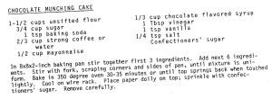 Chocolate Munching Cake