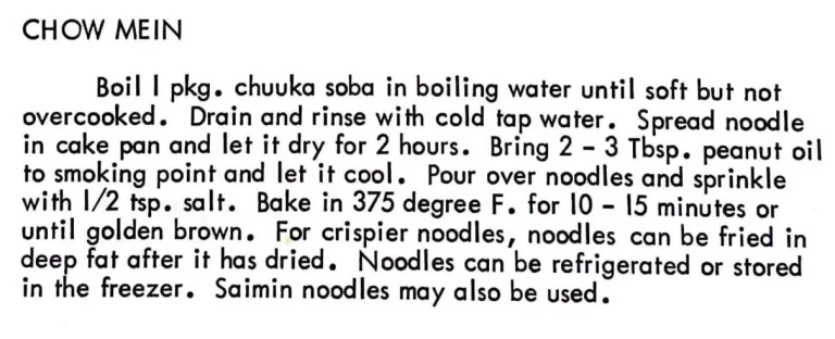 Chow Mein