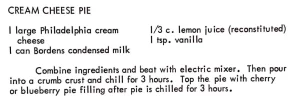 Cream Cheese Pie