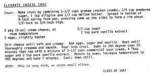 Elegante Cheese Cake