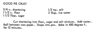 Good Pie Crust
