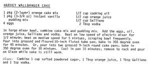 Harvey Wallbanger Cake
