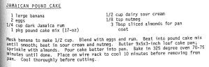 Jamaican Pound Cake