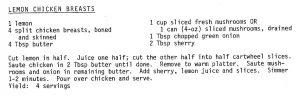 Lemon Chicken Breasts