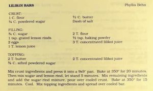 Lilikoi Bars