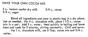 Make Your Own Cocoa Mix
