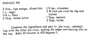 Mango Pie