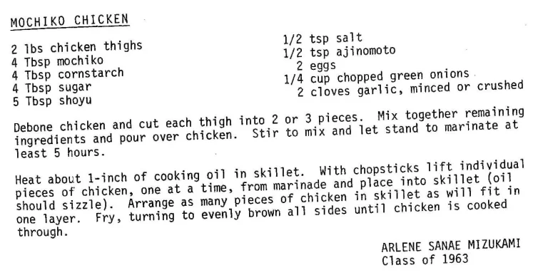 Mochiko Chicken