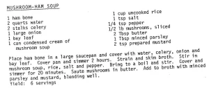 Mushroom Ham Soup