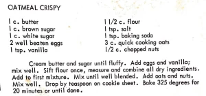 Oatmeal Crispy