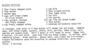 Oyster Patties