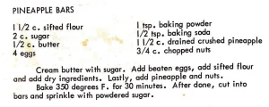 Pineapple Bars