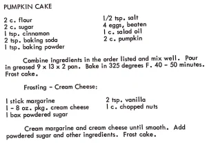 Pumpkin Cake