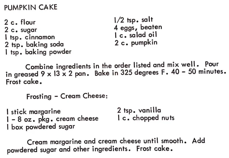 Pumpkin Cake