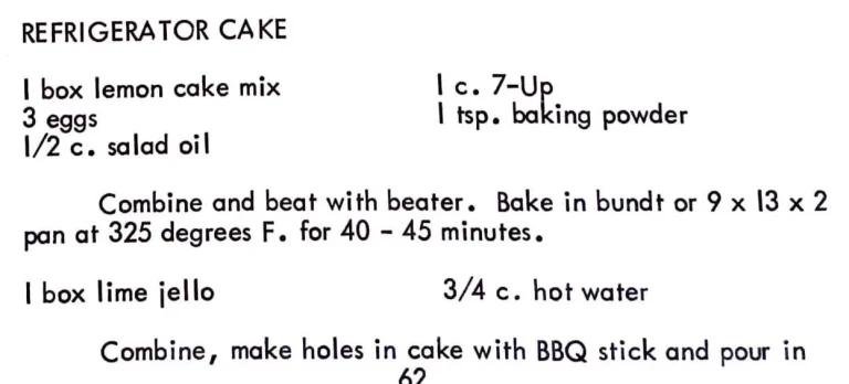 Refrigerator Cake