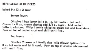 Refrigerated Desserts
