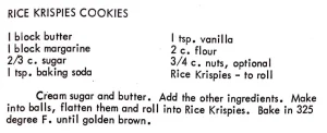 Rice Krispies Cookies