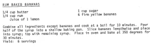 Rum Baked Bananas
